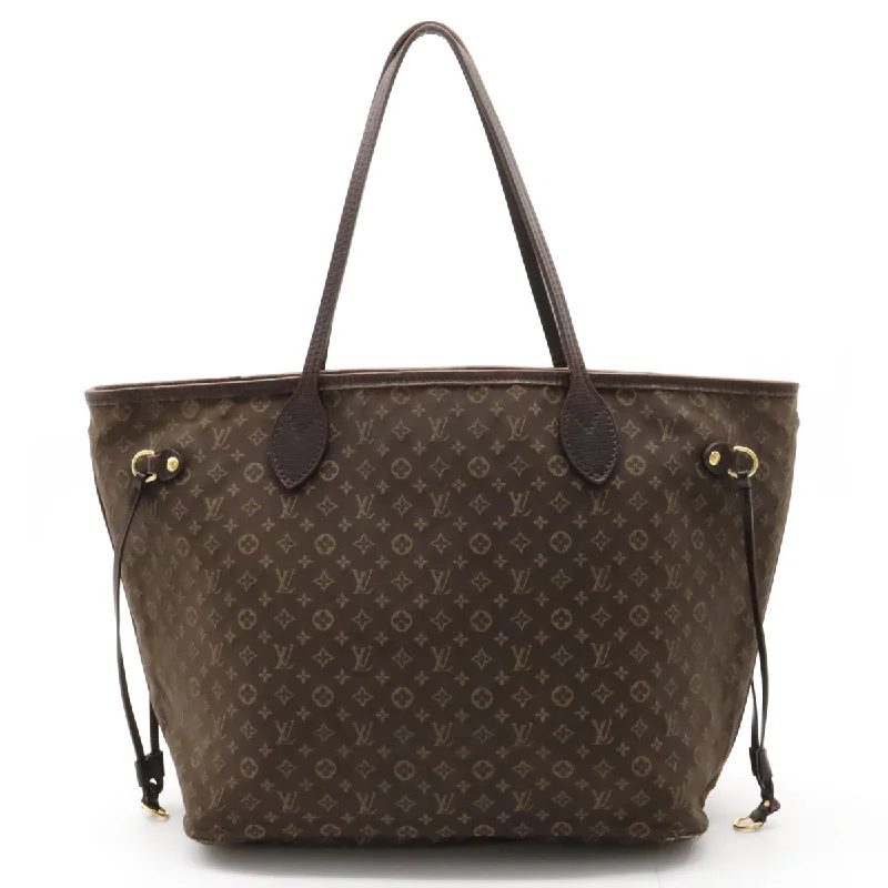 Ladies Louis Vuitton handbags with a detachable coin purse insideLouis Vuitton Monogram Idil Neverfull MM Tortoise Bag Linen Huzan Brown M40513