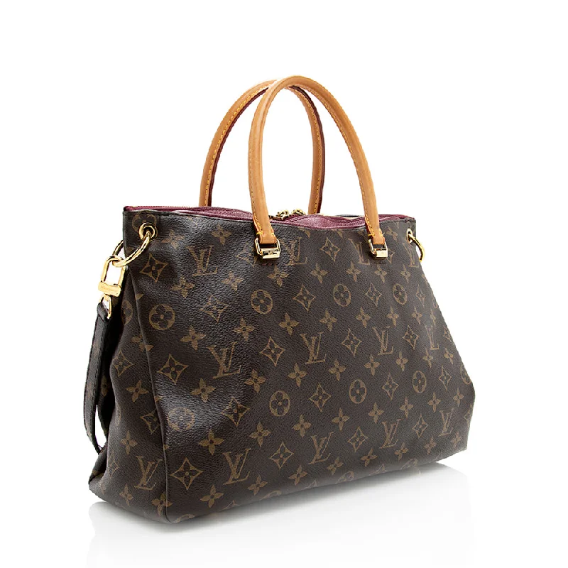 Louis Vuitton tote bags with a water - resistant coating for outdoor useLouis Vuitton Monogram Canvas Pallas Satchel (18814)