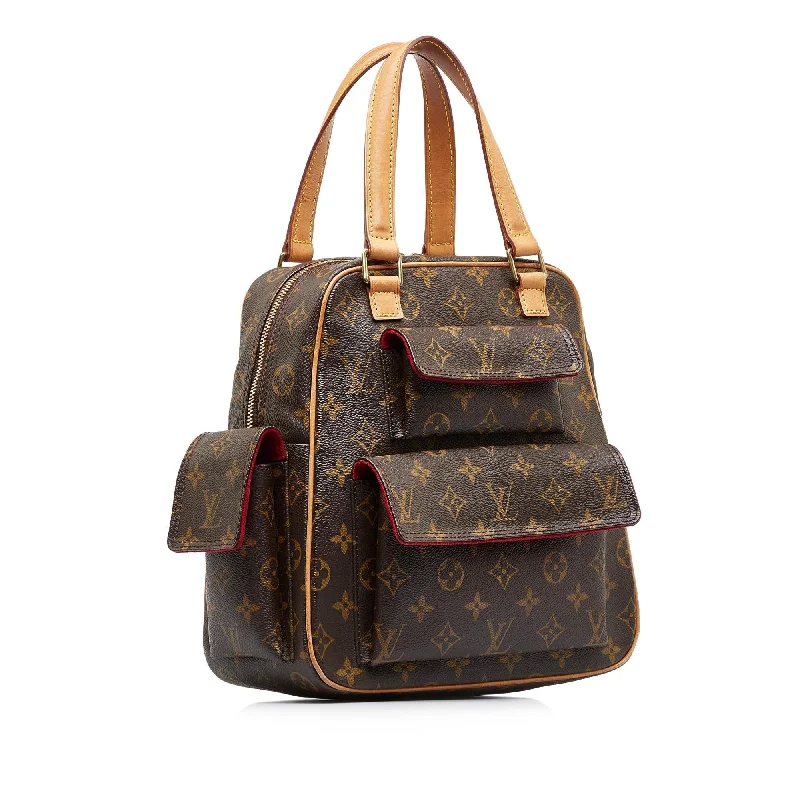 Louis Vuitton crossbody bags in a bold red color for a statementLouis Vuitton Monogram Excentri-Cite (SHG-QxVa0h)