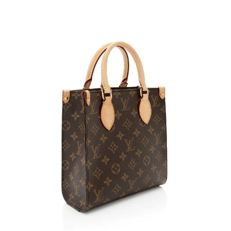 Louis Vuitton crossbody bags with a woven leather strap for textureLouis Vuitton Monogram Canvas Sac Plat BB Tote (jjfyxK)