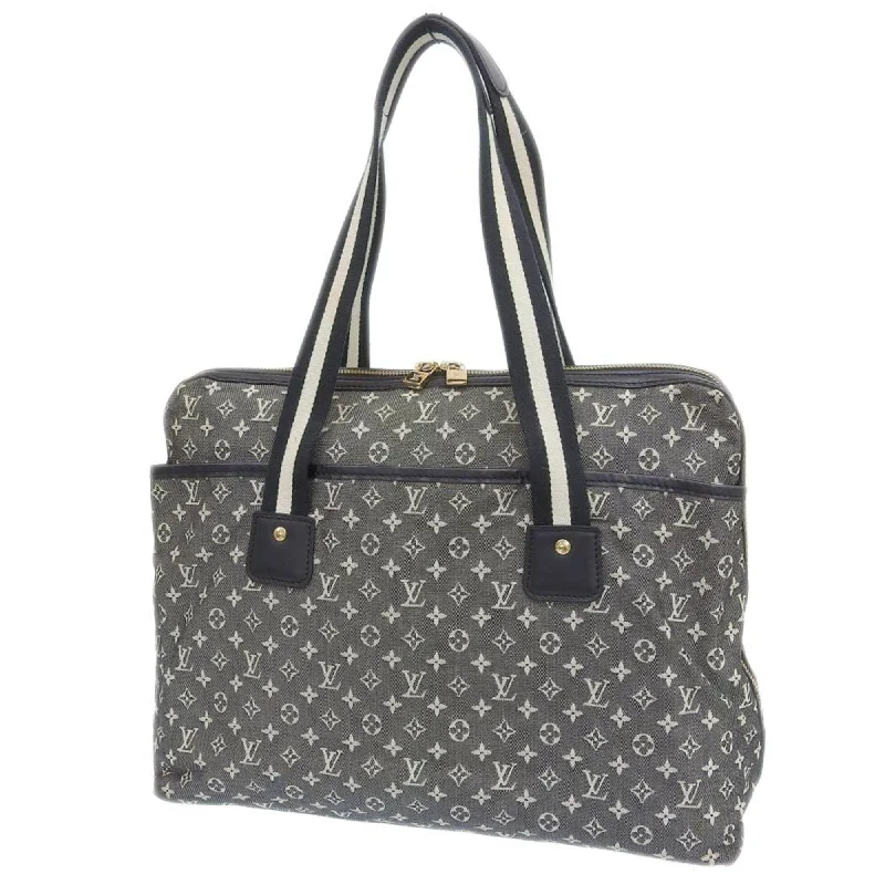 Louis Vuitton bags with a snap - button closure and a decorative charm for styleLOUIS VUITTON Monogram Hippo Marie Kate Shoulder Bag Tote Noir M92495