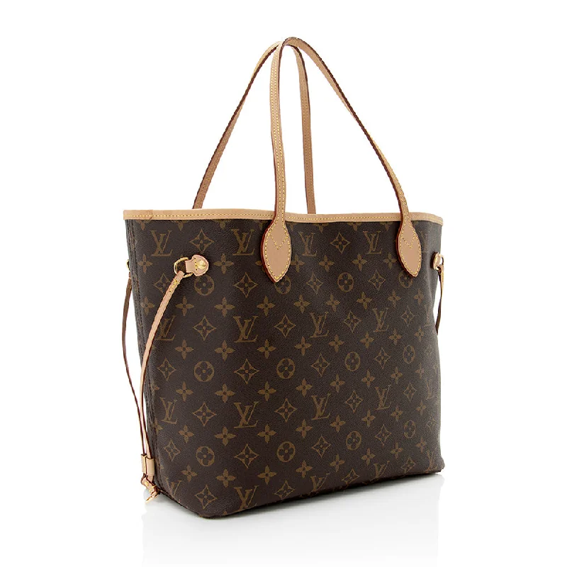 Louis Vuitton crossbody bags with a printed floral pattern for femininityLouis Vuitton Monogram Canvas Neverfull MM Tote (19096)