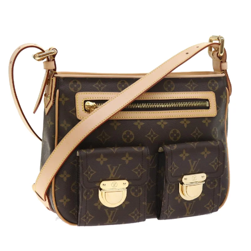 Louis Vuitton Twist bags with a snakeskin - effect panel for a bold lookLOUIS VUITTON Monogram Hudson GM Shoulder Bag M40045 LV Auth am5045A