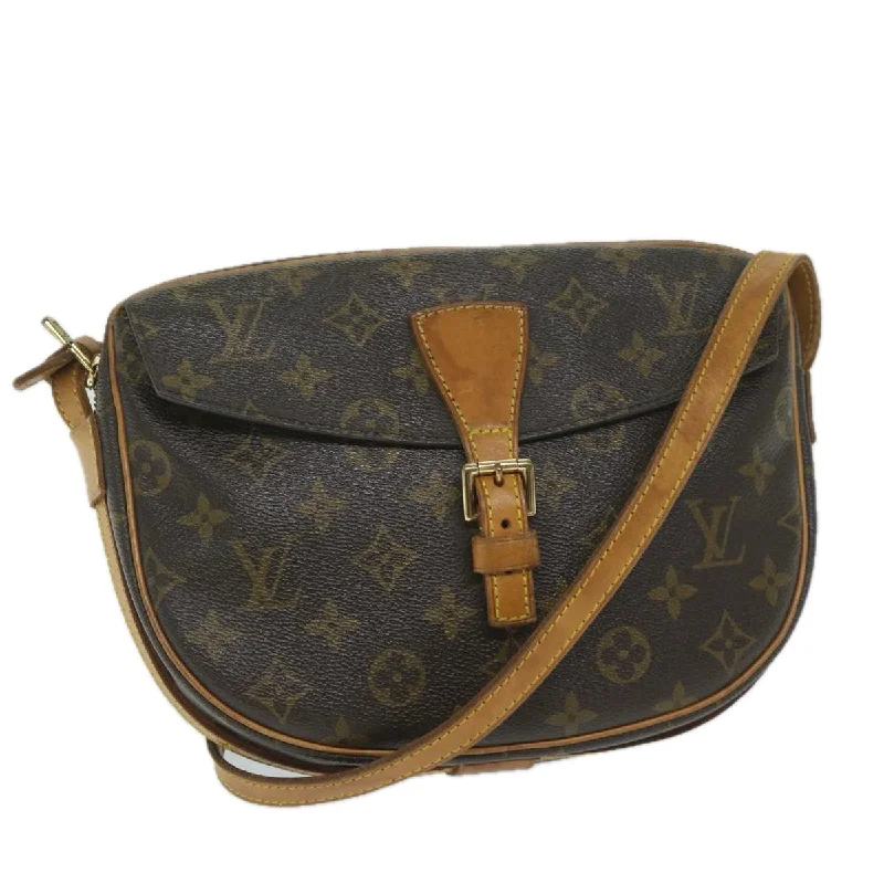 Ladies Louis Vuitton handbags with a detachable coin purse insideLOUIS VUITTON Monogram Jeune Fille MM Shoulder Bag M51226 LV Auth 58583