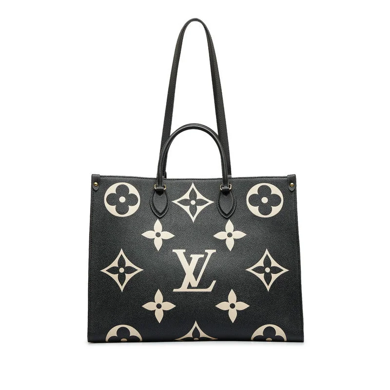 Ladies Louis Vuitton handbags with a detachable coin purse insideLouis Vuitton Monogram Implant Onzagor GM Handbag Shoulder Bag 2WAY M45945 Black Ivory Leather  Louis Vuitton