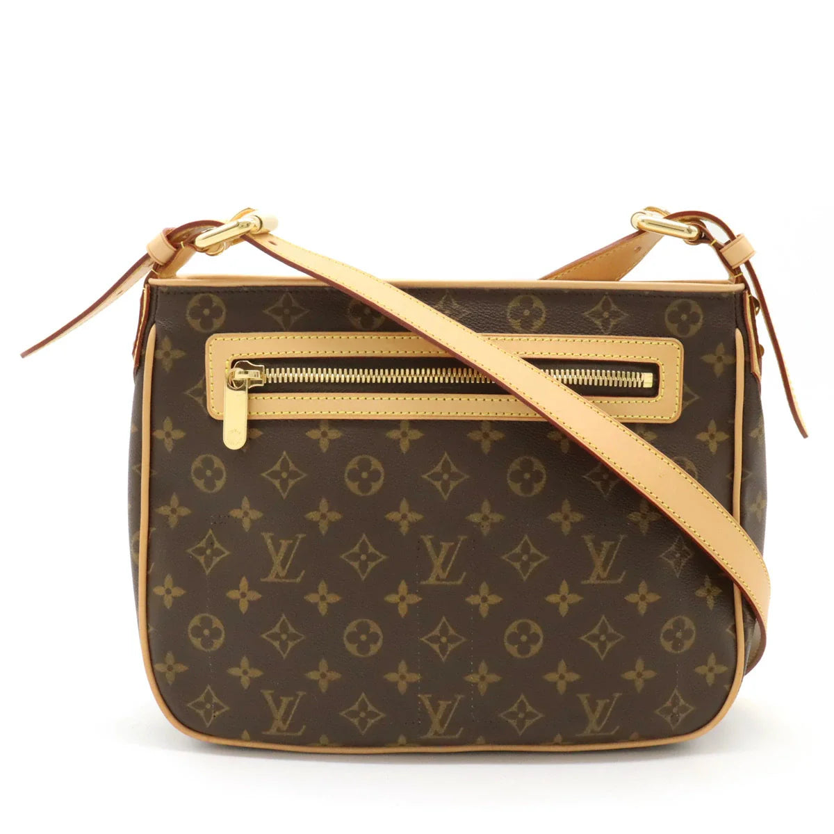 Louis Vuitton bags with a detachable mobile phone holder for convenienceLouis Vuitton Monogram Hudson GM Shoulder Bag M40045