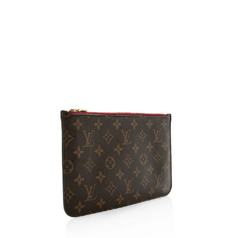 Medium - sized Louis Vuitton tote bags for work and shoppingLouis Vuitton Monogram Canvas Neverfull MM Pochette (18667)