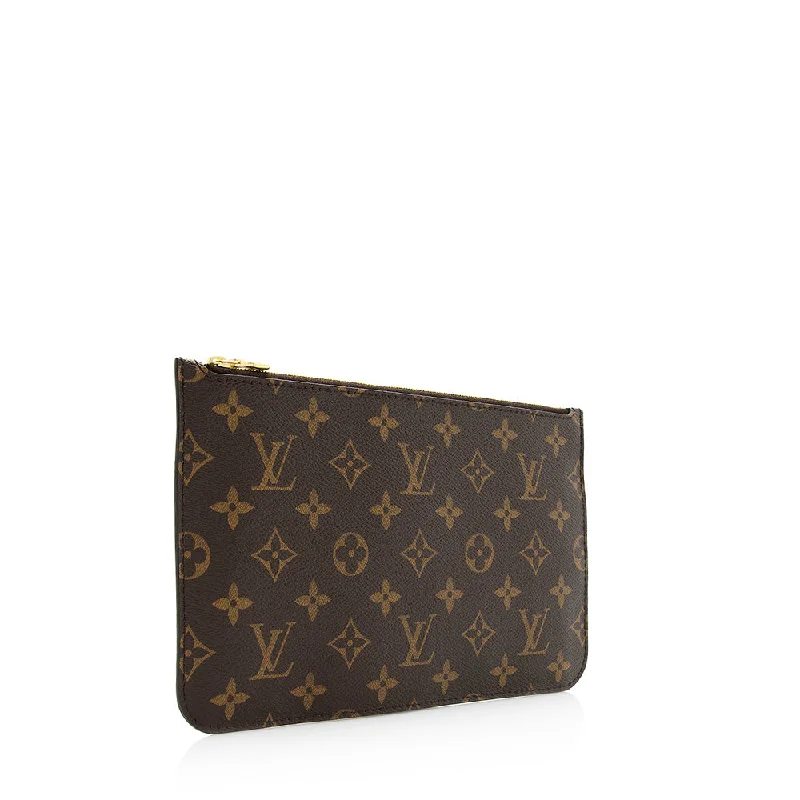 Louis Vuitton crossbody bags with a printed floral pattern for femininityLouis Vuitton Monogram Canvas Neverfull MM Pochette (20141)