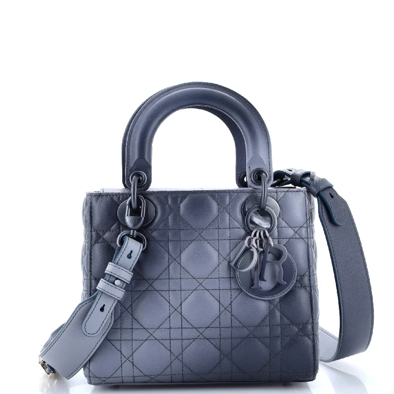 Christian Dior tote bags with a printed Dior logo on the frontUltra Matte My ABCDior Lady Dior Bag Cannage Quilt Calfskin