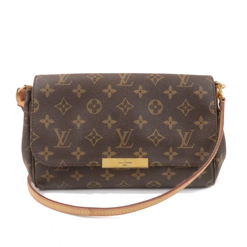 Louis Vuitton crossbody bags with a woven leather strap for textureLouis Vuitton Monogram Favorite PM 2Way Shoulder Bag M40717