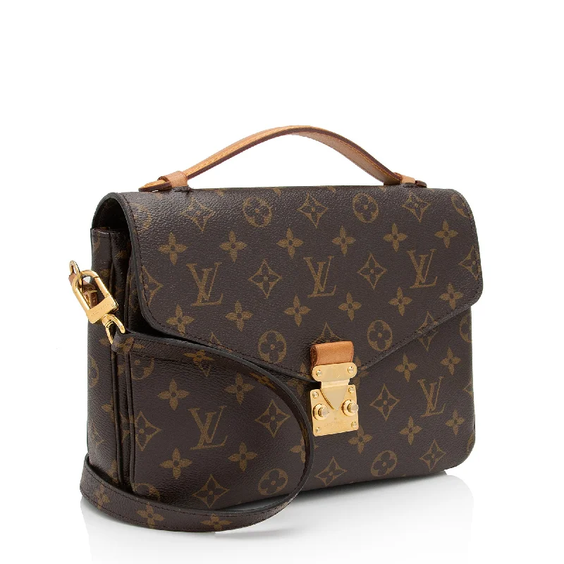 Louis Vuitton Alma bags with a monogram - embossed leather surfaceLouis Vuitton Monogram Canvas Pochette Metis Shoulder Bag (ANnulA)