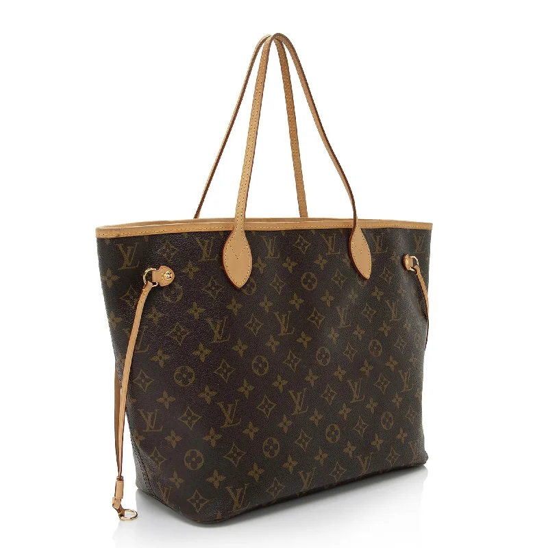 Louis Vuitton bags with a detachable mirror inside for on - the - go touch - upsLouis Vuitton Monogram Canvas Neverfull MM Tote (YgmCCk)