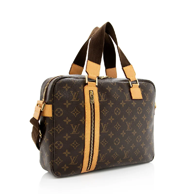 Louis Vuitton bags with a zip - around closure for enhanced securityLouis Vuitton Monogram Canvas Sac Bosphore Messenger Bag (19089)