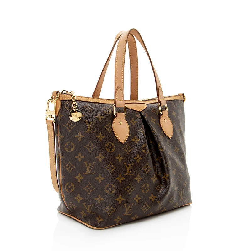 Louis Vuitton bags with a front - flap pocket for quick - access itemsLouis Vuitton Monogram Canvas Palermo PM Tote - FINAL SALE (19427)