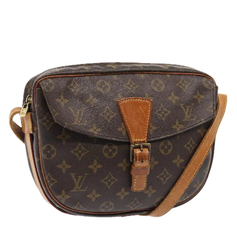 Louis Vuitton crossbody bags with a woven leather strap for textureLOUIS VUITTON Monogram Jeune Fille GM Shoulder Bag M51225 LV Auth 88592