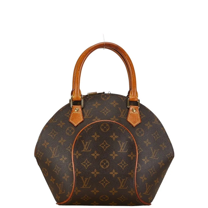 Louis Vuitton bags with a snap - button closure and a decorative charm for styleLouis Vuitton Monogram Ellipse PM Handbag 2WAY M51127 Brown PVC Leather  Louis Vuitton