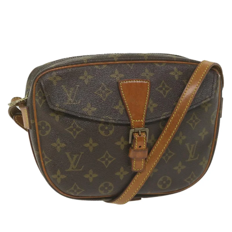 Louis Vuitton Petite Malle bags with a hard - shell structure for uniquenessLOUIS VUITTON Monogram Jeune Fille MM Shoulder Bag M51226 LV Auth am5219