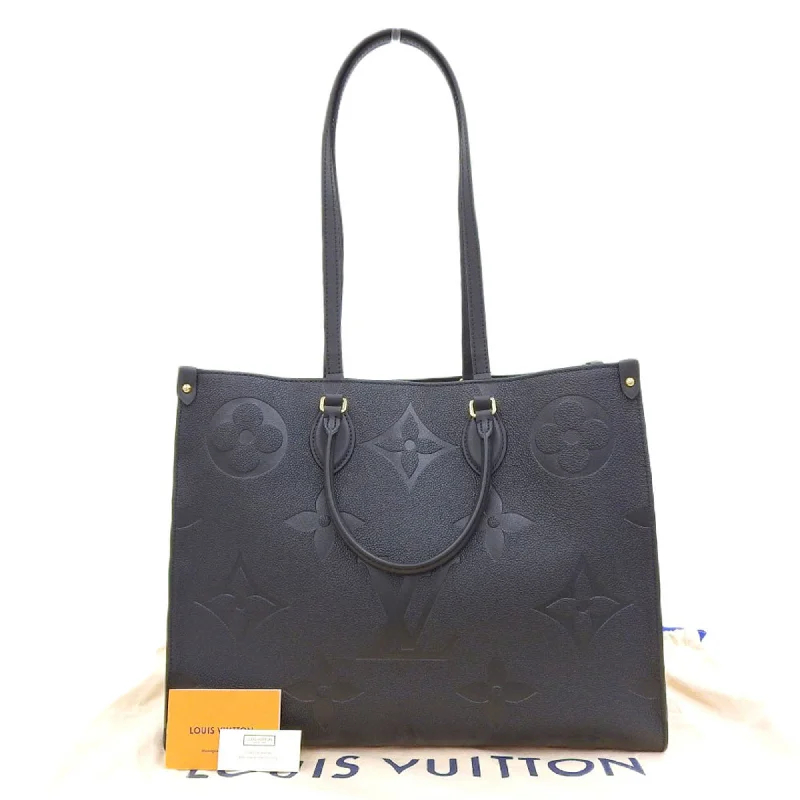 Louis Vuitton crossbody bags with a woven leather strap for textureLouis Vuitton Monogram Implant Giant On The Go GM 2WAY Tote Bag M44925