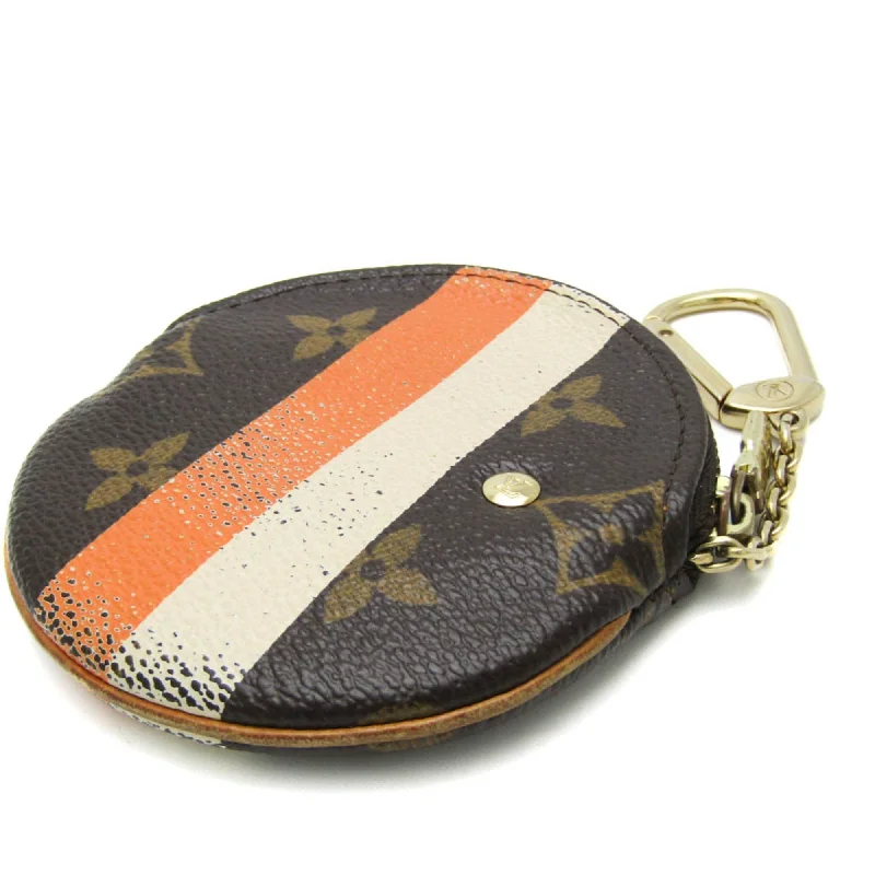 Ladies Louis Vuitton shoulder bags with a wide - width strap for comfortLOUIS VUITTON Monogram Groom Porto Mone Ron M60037 Women,Men Monogram Groom Coin Purse/coin Case Monogram,Orange