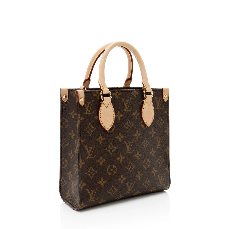 Louis Vuitton Twist bags with a crystal - embellished LV - turnlockLouis Vuitton Monogram Canvas Sac Plat BB Tote (7Hiogv)