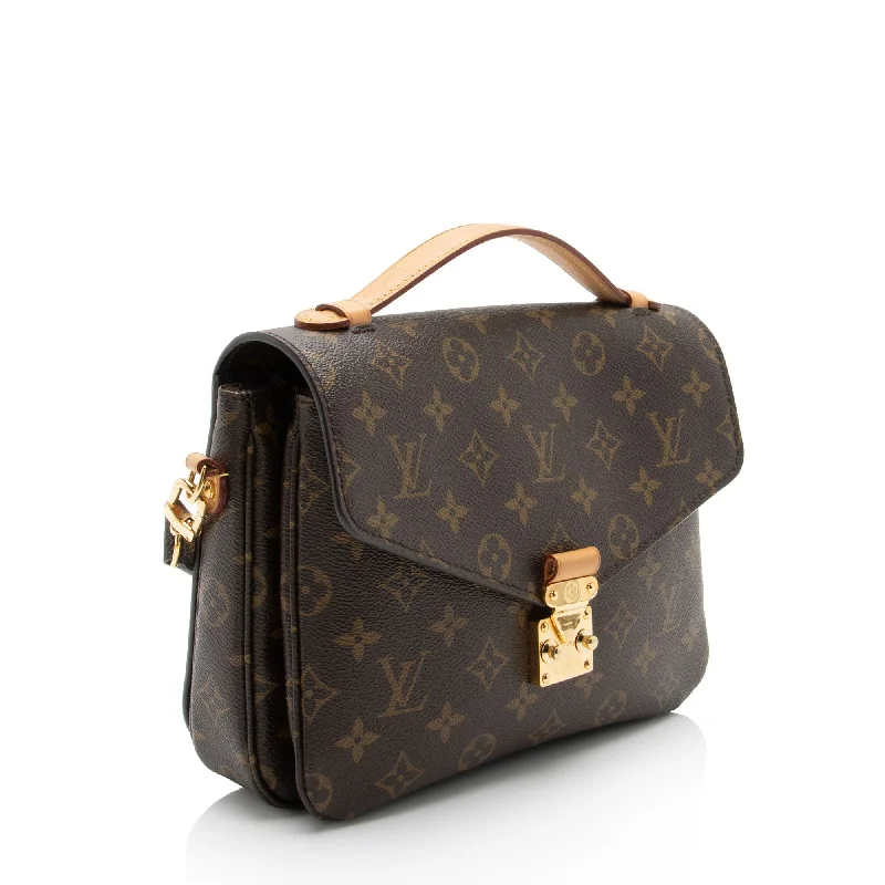 Louis Vuitton tote bags with a double - handle and shoulder - strap optionLouis Vuitton Monogram Canvas Pochette Metis Shoulder Bag (QcZc3C)