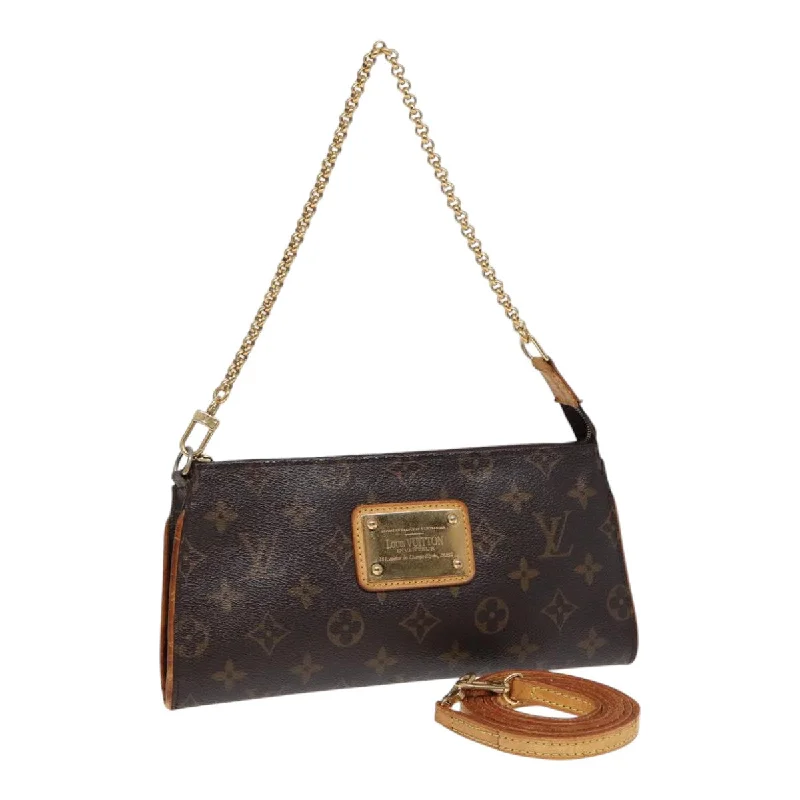 Ladies Louis Vuitton shoulder bags with a single - handle silhouetteLOUIS VUITTON Monogram Eva Shoulder Bag M95567 LV Auth 88031