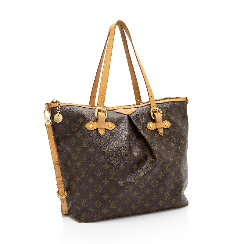 Louis Vuitton bags with a zippered interior pocket for better organizationLouis Vuitton Monogram Canvas Palermo GM Tote (Yyz2mQ)