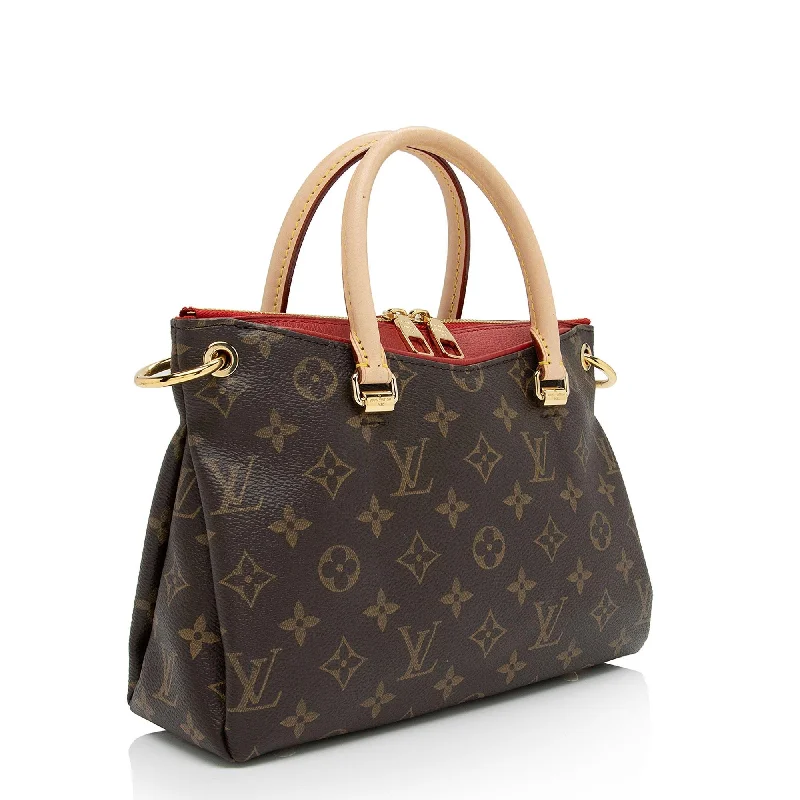 Louis Vuitton backpacks with a hidden back pocket for securityLouis Vuitton Monogram Canvas Pallas BB Satchel (RvdFiz)