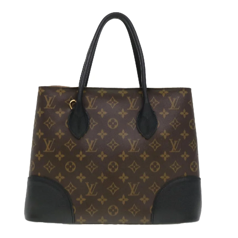 Louis Vuitton Twist bags with a snakeskin - effect panel for a bold lookLOUIS VUITTON Monogram Flandrin Tote Bag Black M41595 LV Auth 38344