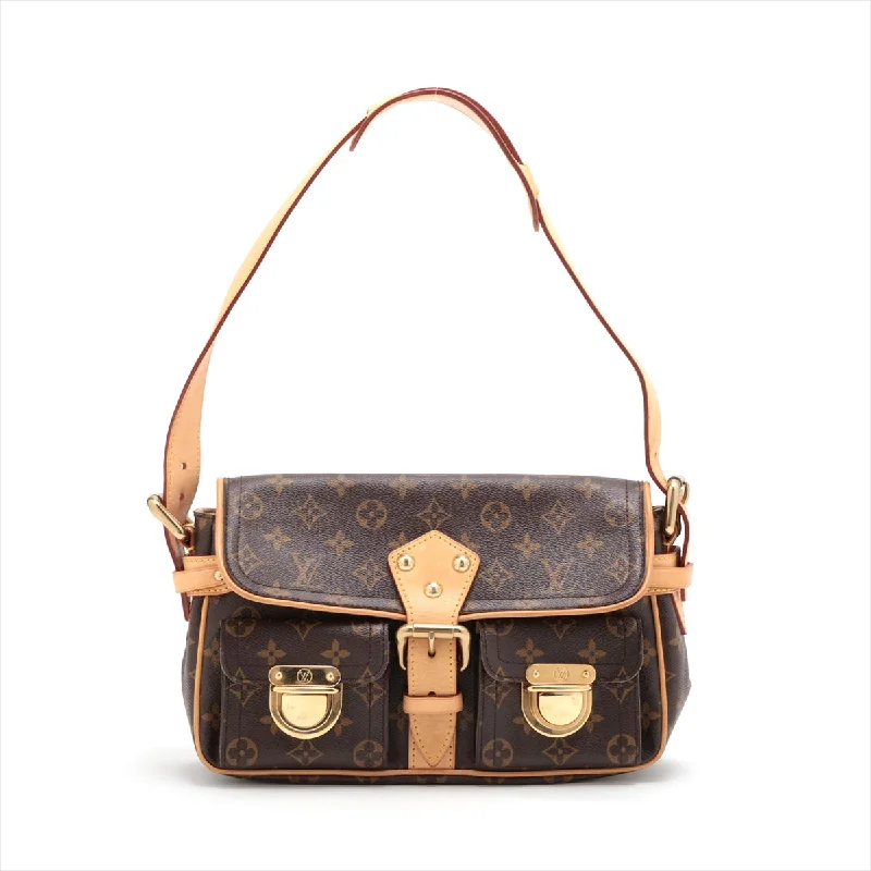 Louis Vuitton Twist bags with a contrast - colored interior for visual interestLouis Vuitton Monogram Hudson M40027