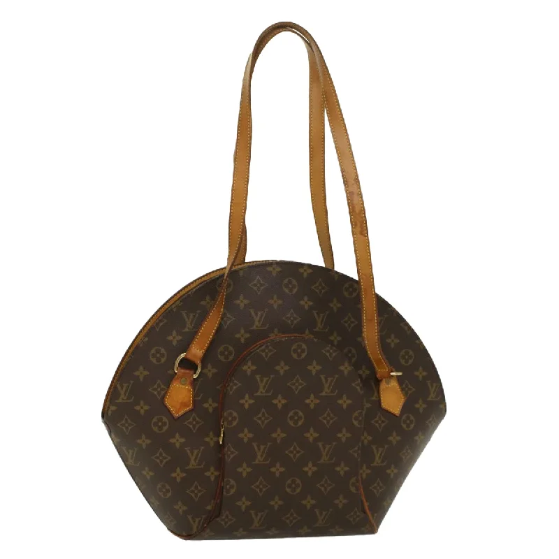 Louis Vuitton handbags with a back - zip pocket for storing valuablesLOUIS VUITTON Monogram Ellipse Shopping Shoulder Bag M51128 LV Auth 53835