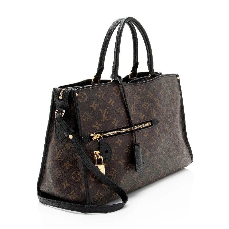 Louis Vuitton Twist bags with a contrast - colored interior for visual interestLouis Vuitton Monogram Canvas Popincourt MM Satchel (AkKuTT)