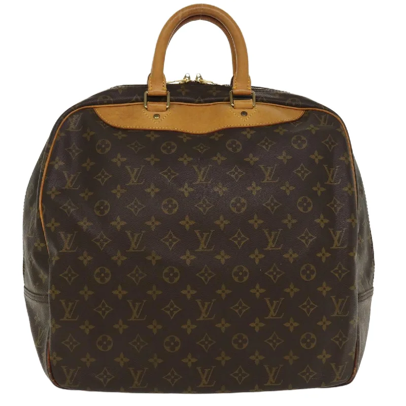 Louis Vuitton tote bags with a water - resistant coating for outdoor useLOUIS VUITTON Monogram Evasion Boston Bag M41443 LV Auth ac1791