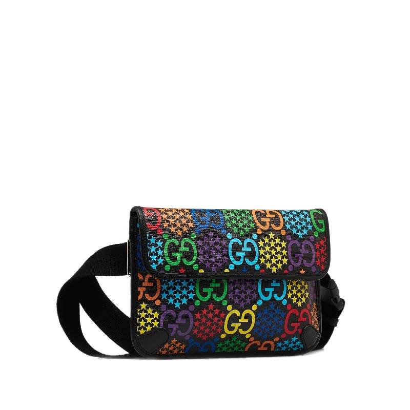 Women Gucci bags with a front - flap pocket for quick - access itemsGucci GG Supreme Psychedelic Belt Bag (JQqR8r)