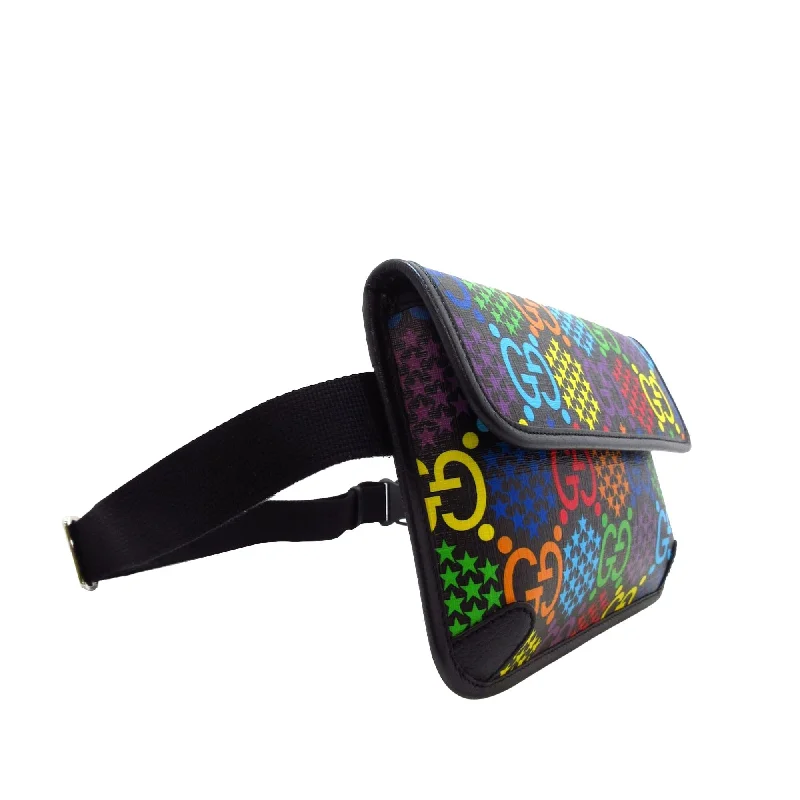 Gucci handbags for women with a back - zip pocketGucci GG Supreme Psychedelic Belt Bag (8y22GH)