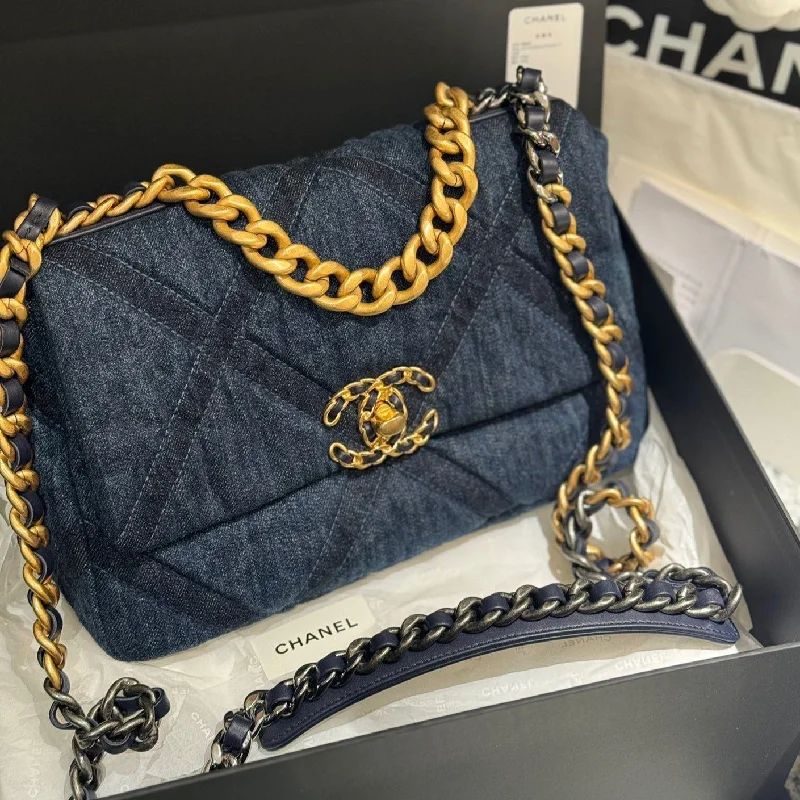 Chanel Colorful Handbag for Spring OutfitsChanel 19 Bag Denim Small Microchip #10958