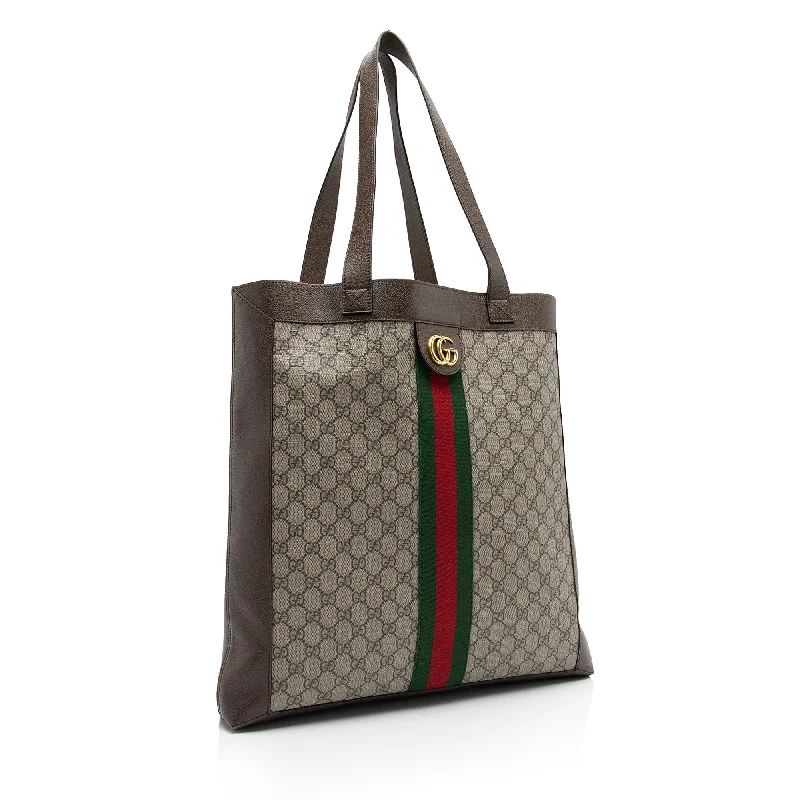 Gucci handbags for women with a back - zip pocketGucci GG Supreme Ophidia Soft Vertical Large Tote (rk7fHN)