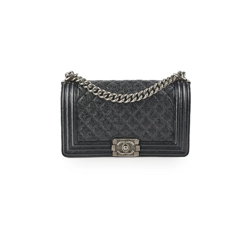 Chanel bags perfect for everyday elegChanel Old Boy Medium Black Caviar