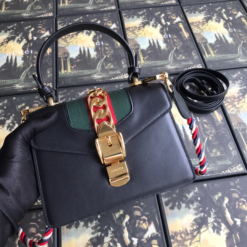 Women Gucci Sylvie bags featuring the signature web stripeBC - Gucci Bags - 3693