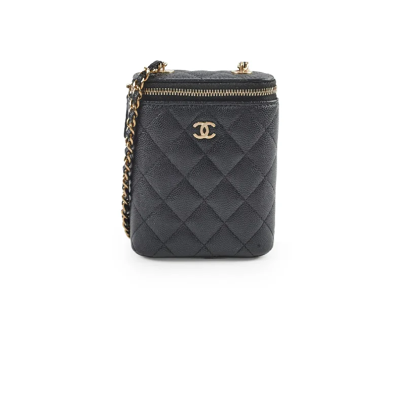 Chanel bags with the perfect balance of luxury and functionalityChanel 23C Small Vanity Case Caviar Black Crossbody Bag