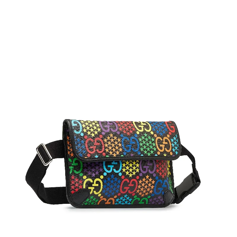 Women Gucci bags with a detachable mobile phone holderGucci GG Supreme Psychedelic Belt Bag (Y8SmnJ)