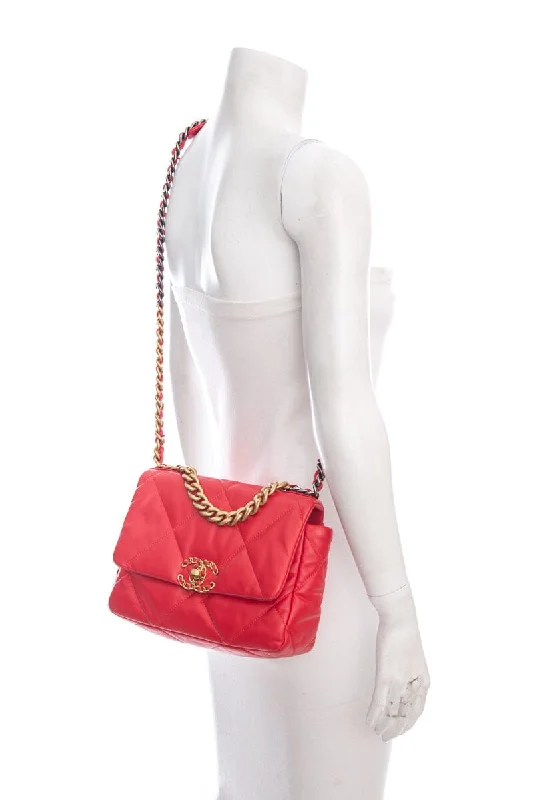 Chanel Medium Tote Bag for Office LadiesChanel 19 Red Leather 2022 Handbag