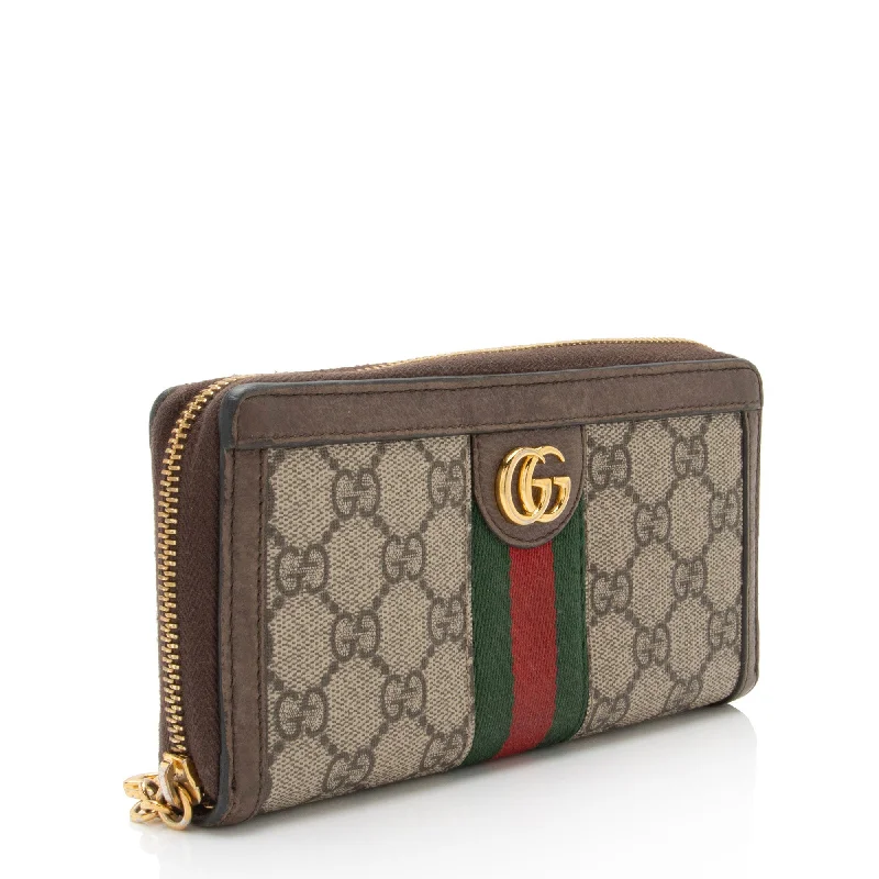 Ladies Gucci Dionysus bags in a pastel colorGucci GG Supreme Ophidia Zip Around Wallet (g3O55g)