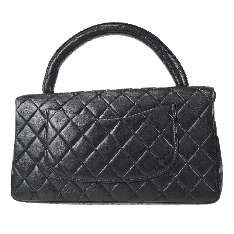 Chanel Lightweight Handbag for Daily ErrandsChanel 1994-1996 Classic Flap Handbag Medium Black Lambskin