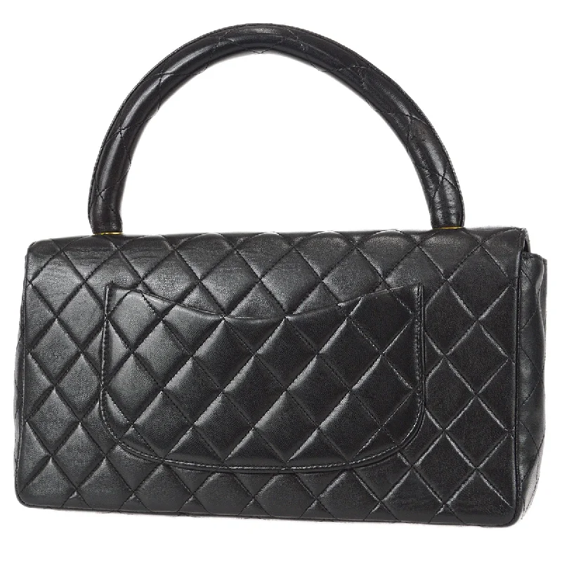 Chanel bags in luxury boutiques worldwideChanel 1994-1996  Classic Single Flap Medium Handbag Black Lambskin