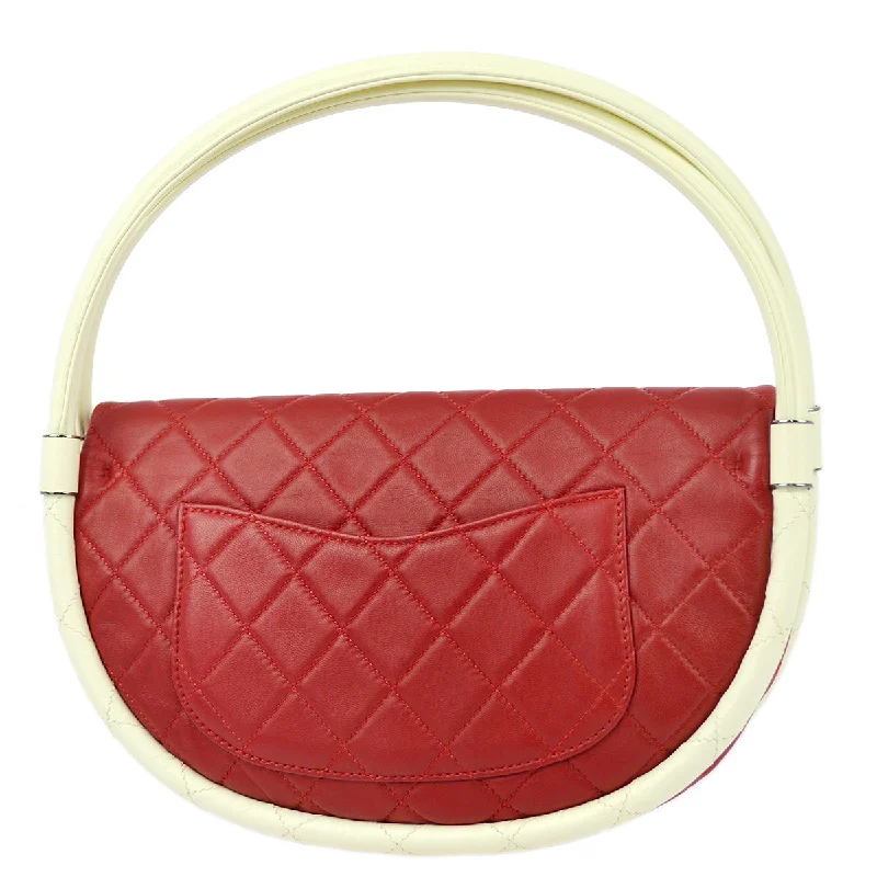 Chanel Medium Tote Bag for Office LadiesChanel * Red Lambskin Hula Hoop Handbag