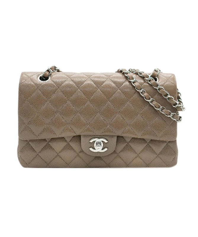 Chanel New Arrival Handbag with Gold HardwareChanel caviar light brown classic flap with SHW - AJC0790