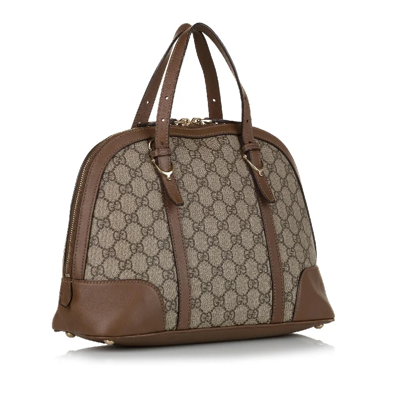 Gucci backpacks for women with a padded laptop compartmentGucci GG Supreme Nice Satchel (33564)