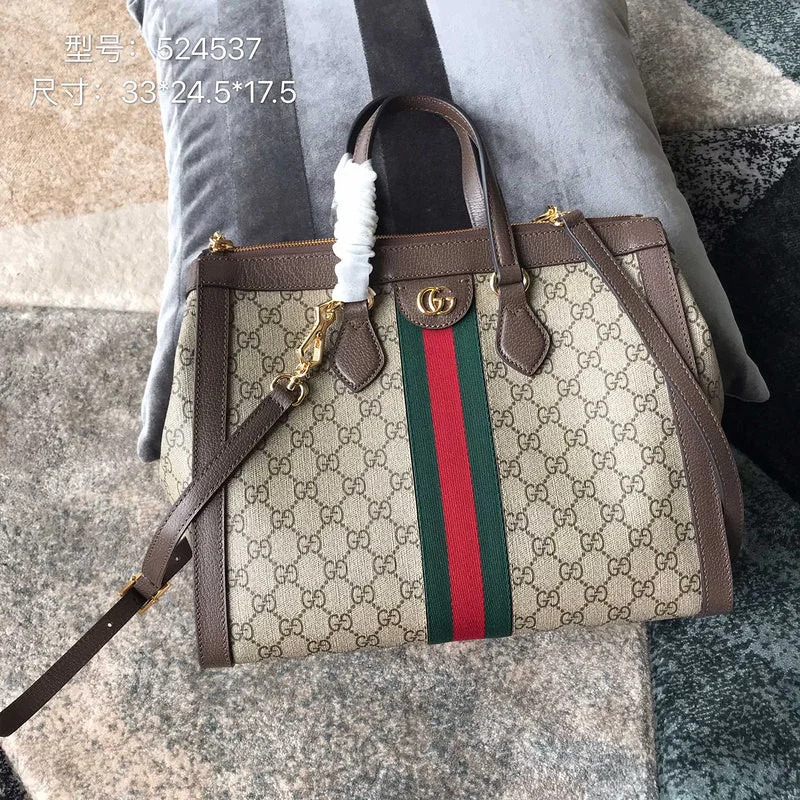 Women Gucci crossbody bags with a woven leather strapBC - Gucci Bags - 3703