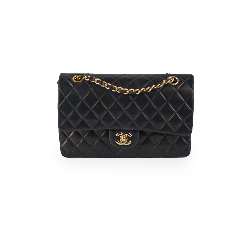 Chanel Luxury Handbag for High - End EventsChanel Vintage Classic Flap M/L Lambskin Black - Series 7